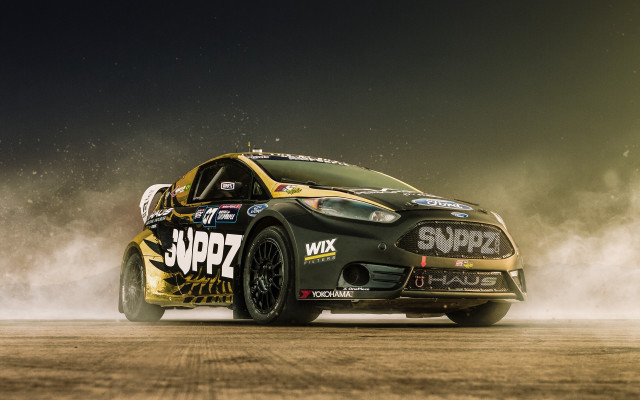 Car dirt road dust night free wallpaper - medium preview image
