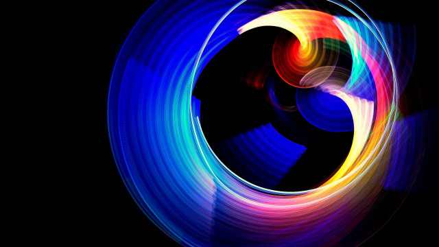 Colorful swirl light black background #3 free wallpaper - medium preview image