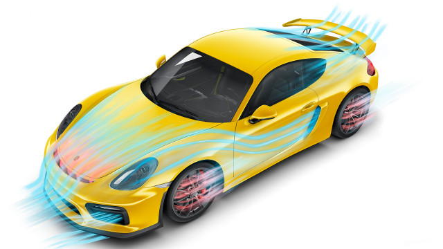 Yellow sports car blue flame free wallpaper - medium preview image