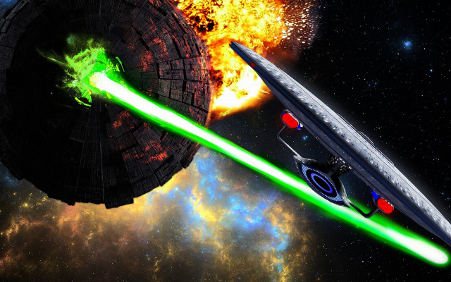 Star wars lightsabers space art free wallpaper - medium preview image