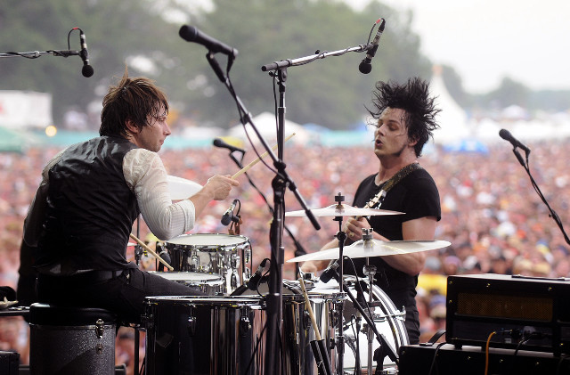 Mohawk drummer stage crowd performance free wallpaper - medium preview image