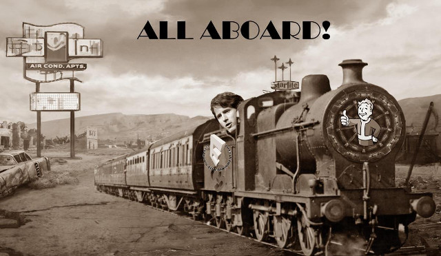Man standing train track all free wallpaper - medium preview image
