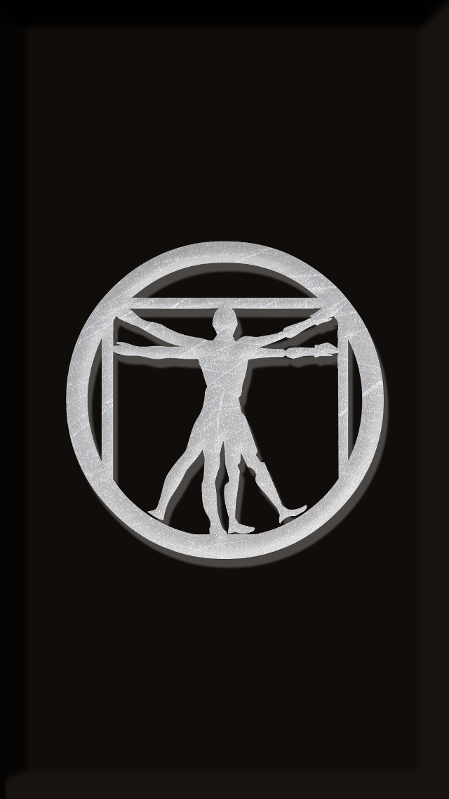 Man standing circle body center free wallpaper - medium preview image