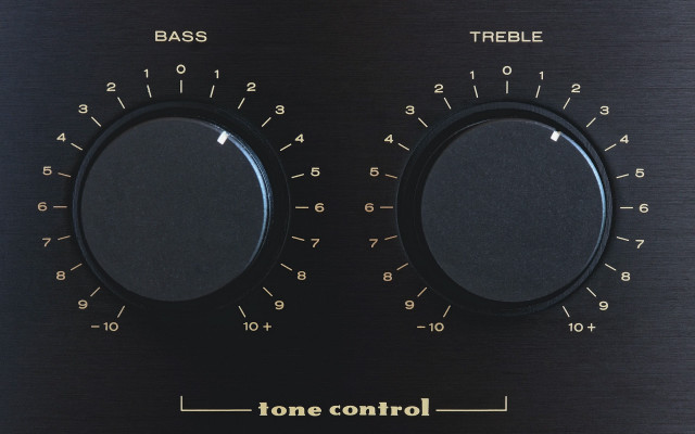 Black panel knobs controls bass free wallpaper - medium preview image