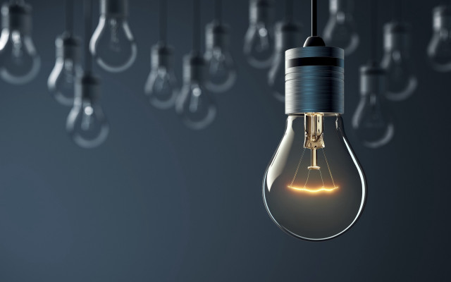 Light bulb with hanging bulbs free wallpaper - medium preview image