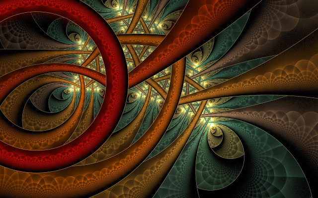 Spiral lights red mandelbrot fractals free wallpaper - medium preview image