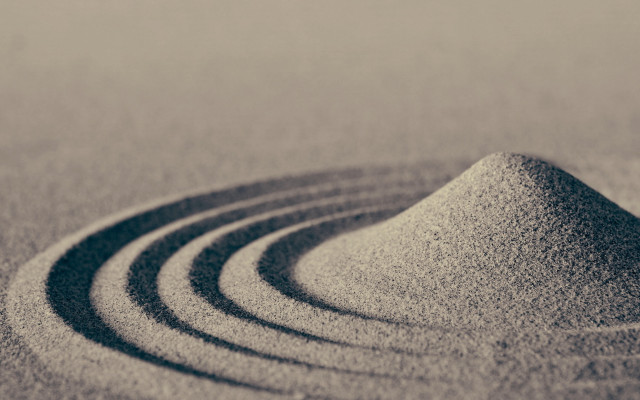 Sand spiral beach land art free wallpaper - medium preview image