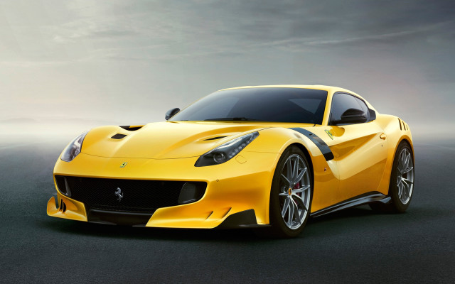 Yellow sports car studio dramatic free wallpaper - medium preview image