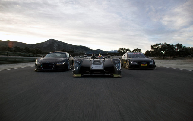 Three cars mountains clouds military free wallpaper - medium preview image