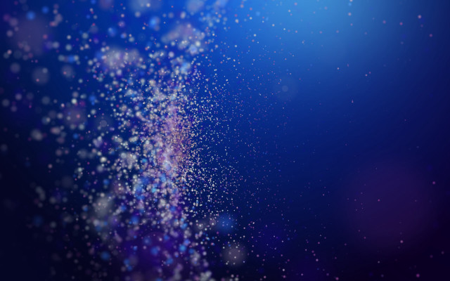 Blurry blue background white stars free wallpaper - medium preview image
