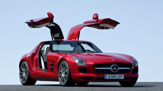Red sports car doors open #8 free wallpaper - medium preview image