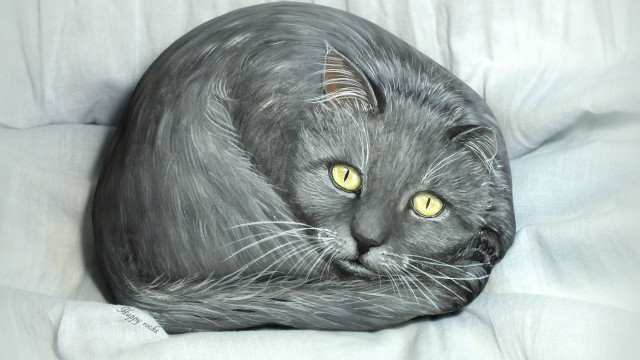 Black cat yellow eyes airbrush free wallpaper - medium preview image