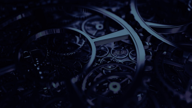 Clock face blue background biomchanical free wallpaper - medium preview image