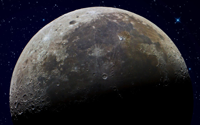 Moon stars aurora planet space free wallpaper - medium preview image