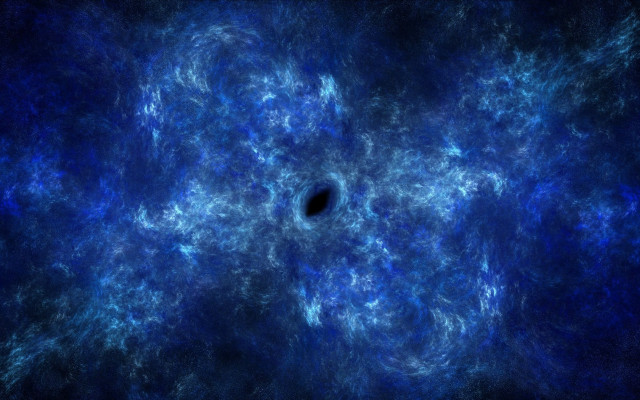 Black hole blue space stars free wallpaper - medium preview image