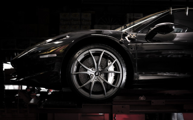Garage mechanic car lift tire free wallpaper - medium preview image