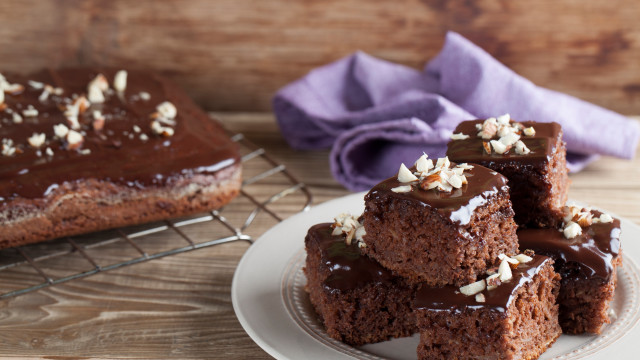 Chocolate cake nuts cooling rack free wallpaper - medium preview image