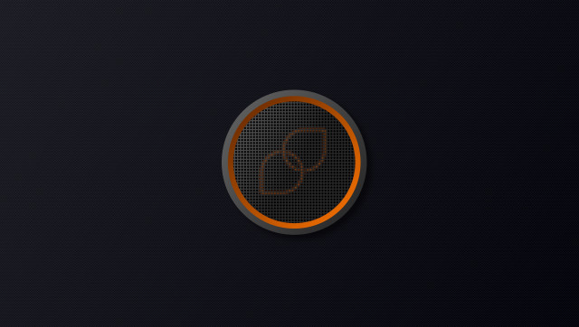 Round orange black red circle free wallpaper - medium preview image