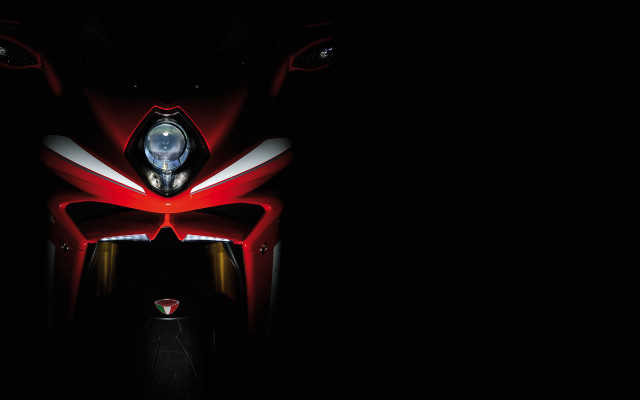 Red motorcycle dark headlights black #2 free wallpaper - medium preview image