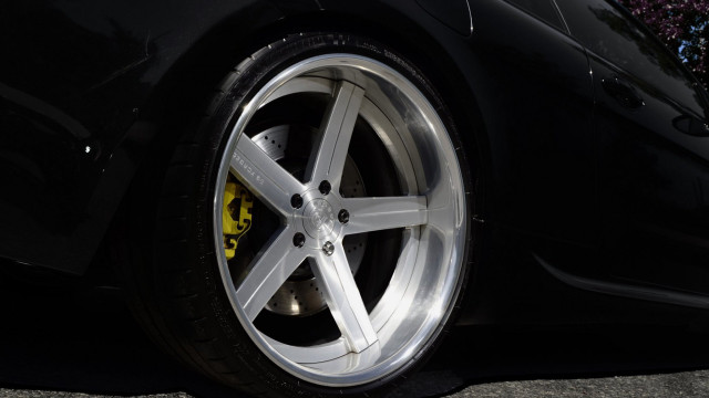 Car tire street flower black free wallpaper - medium preview image