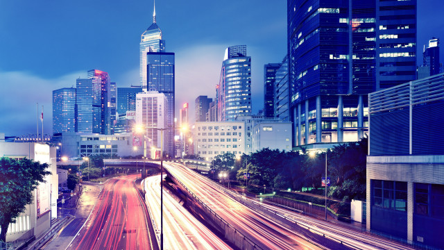 Tokyo city skyline night ferris free wallpaper - medium preview image