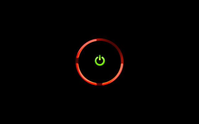 Red ring green light minimalist free wallpaper - medium preview image