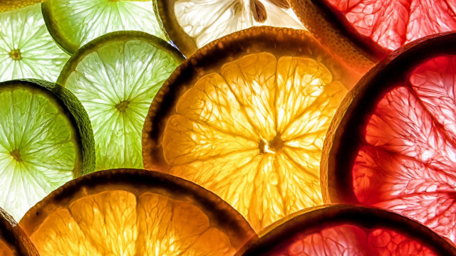 Fruit sliced closeup neofauvism macro free wallpaper - medium preview image