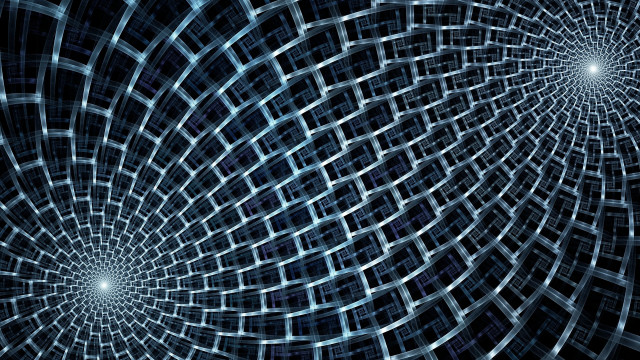 Blue spiral white dots black free wallpaper - medium preview image