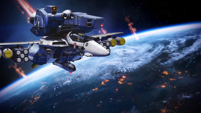 Space ship earth rocket star free wallpaper - medium preview image