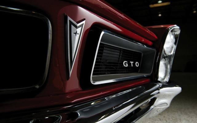 Red car gto grill photorealism free wallpaper - medium preview image