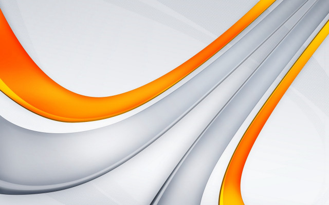 White orange abstract curves vector free wallpaper - medium preview image