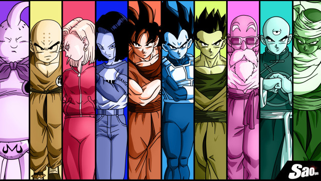 Dragon ball characters arms crossed free wallpaper - medium preview image
