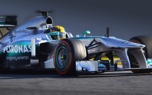 Racing car man track sky free wallpaper - medium preview image