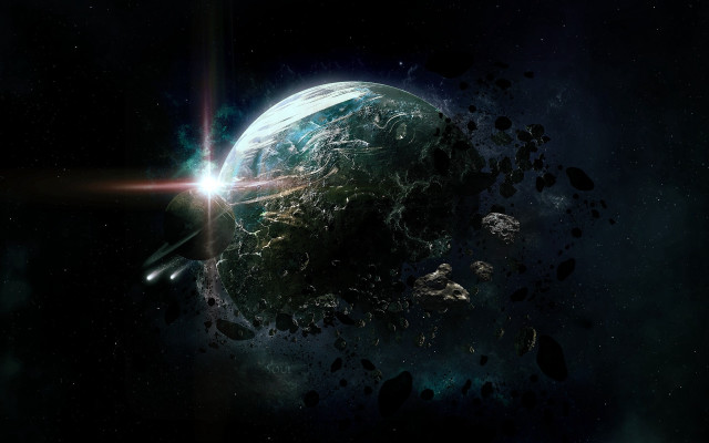 Space planet star bright light #6 free wallpaper - medium preview image