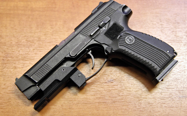 Black gun wooden table vector #3 free wallpaper - medium preview image
