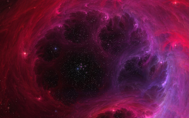 Colorful space scene large star #2 free wallpaper - medium preview image