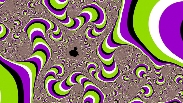 Swirly illusion fractal apple logo free wallpaper - medium preview image