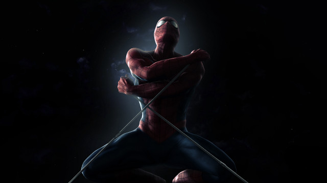 Spiderman bow arrow dark smoke free wallpaper - medium preview image