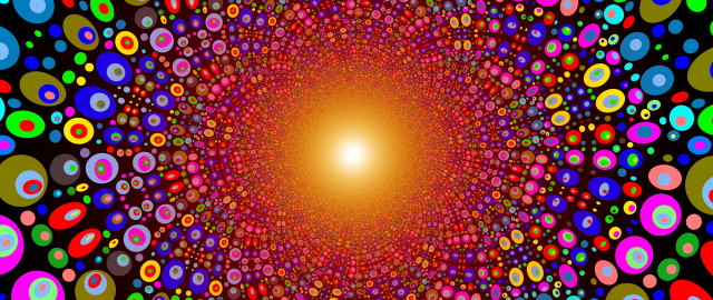 Colorful abstract circles spiral generative free wallpaper - medium preview image