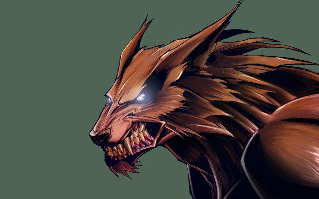 Demon glowing eyes furry character free wallpaper - medium preview image