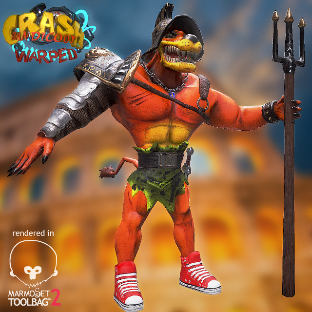 Cartoon character hammer helmet stick free wallpaper - medium preview image