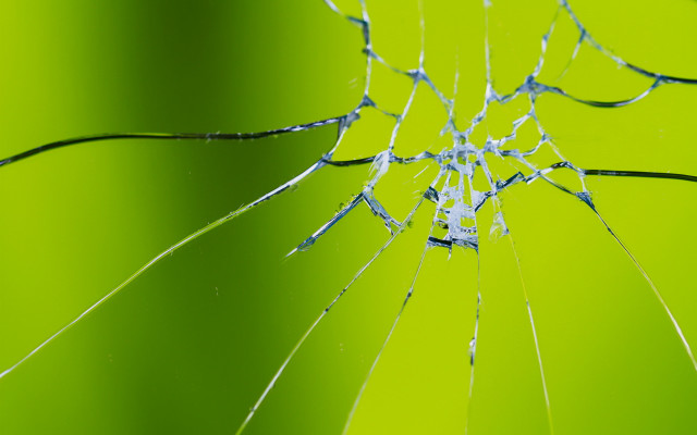 Broken glass green background white free wallpaper - medium preview image