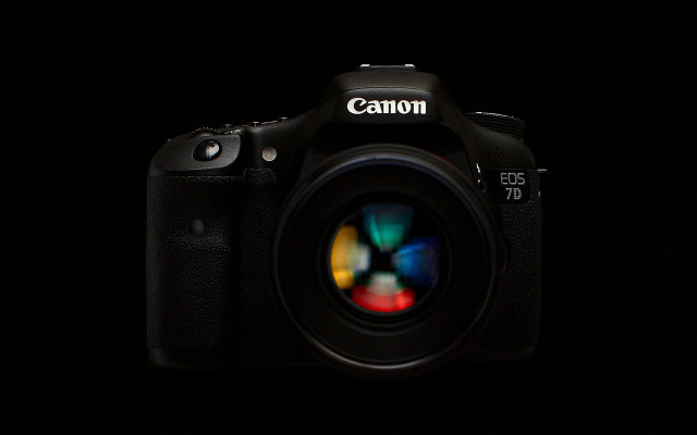 Camera lens dark rainbow christopher free wallpaper - medium preview image