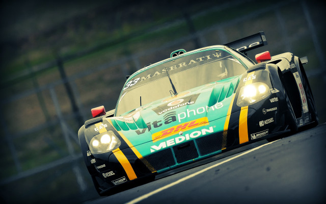 Racing car headlights 3d render free wallpaper - medium preview image