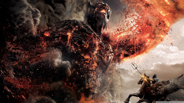Man horse fire demon godzilla free wallpaper - medium preview image