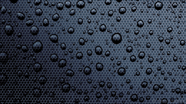 Black water drops hex pattern free wallpaper - medium preview image
