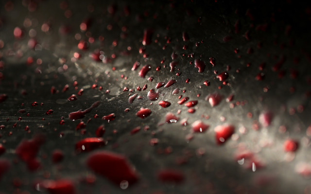 Metal water drops blood bokeh free wallpaper - medium preview image