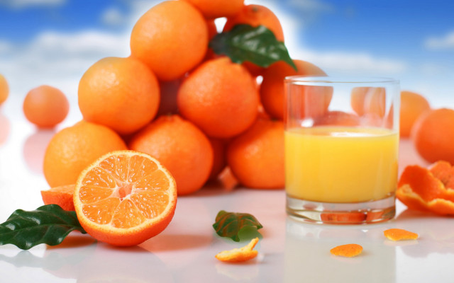 Orange juice glass orange pile free wallpaper - medium preview image