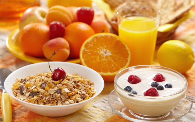 Cereal yogurt fruit table arcimboldo free wallpaper - medium preview image