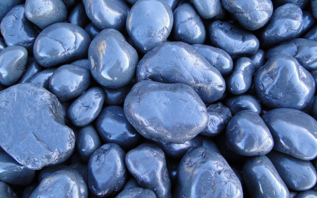 Blue rocks white black border free wallpaper - medium preview image